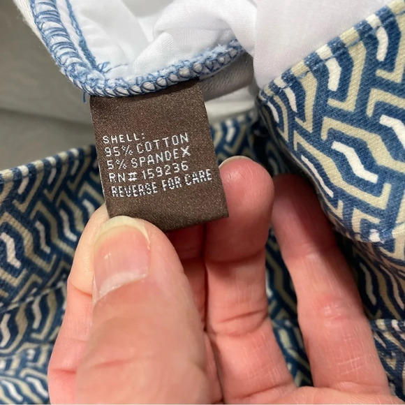 J McLaughlin Baxter Skinny Jeans Aegean Link Print - Picture 4 of 10